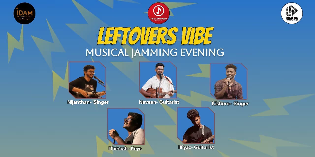 Leftovers Vibe: Tamil Indie & Regional Night - 30 Mar 2025, Chennai, The Art & Cultural Space