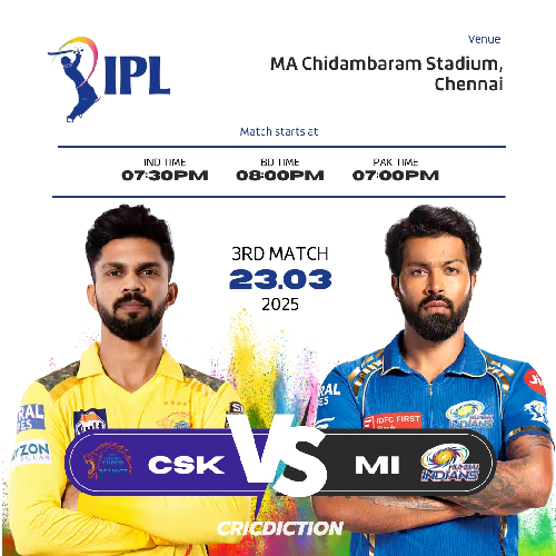 MI vs CSK | 20 Apr 2025, Mumbai