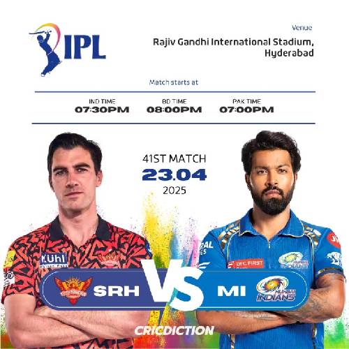 SRH vs MI – April 23, 2025 | Hyderabad