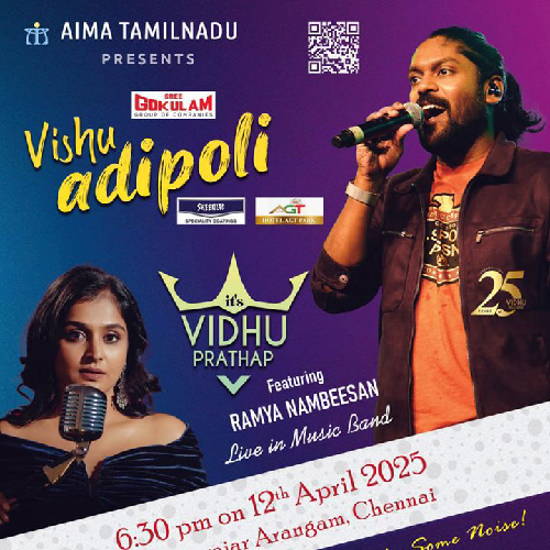 Vidhu Prathap Live | Apr 12, 2025 | Chennai Vishu Concert