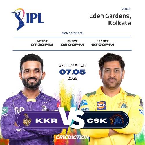 KKR vs CSK | May 7, 2025 | Eden Gardens