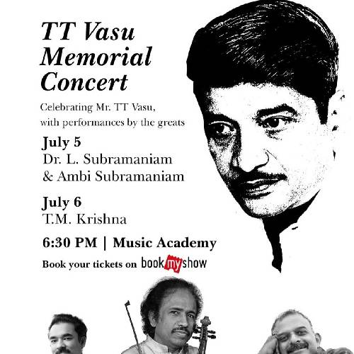 TT Vasu Memorial Concert | 5–6 July 2025, Chennai