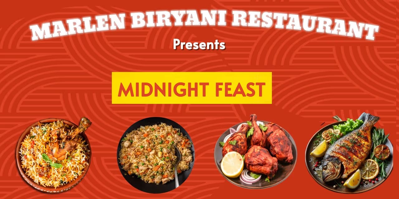 Midnight Feast 12 AM – Oct 17–Nov 1, 2025, Marlen Chennai