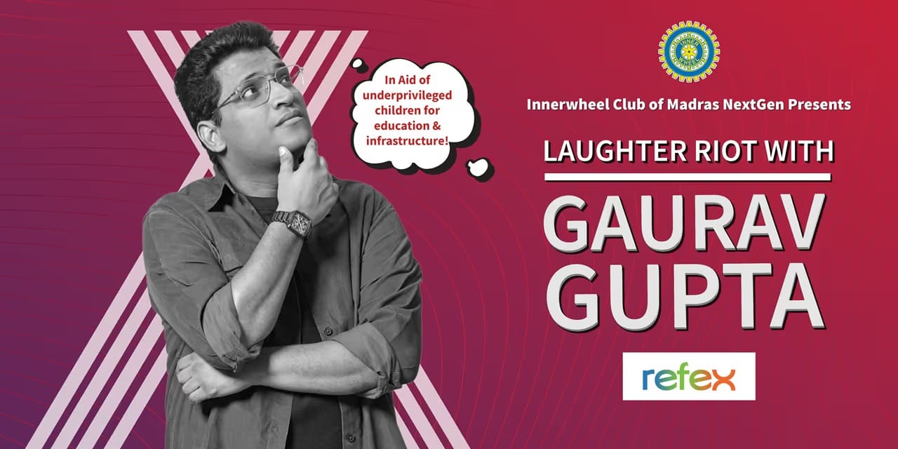 Laughter Riot with Gaurav Gupta – Chennai, Dec 14, 2025