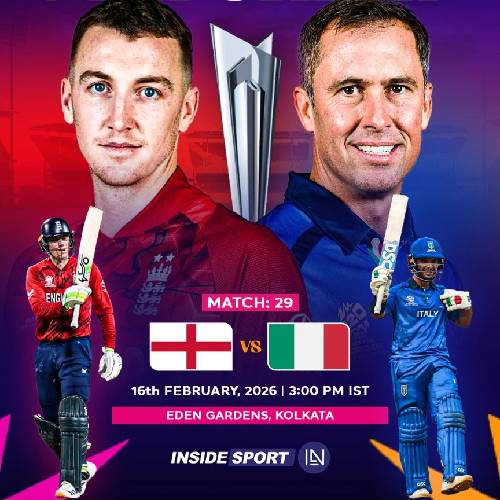 England vs Italy – 16 February 2026, Kolkata