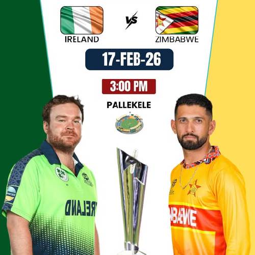 Ireland vs Zimbabwe – 17 Feb 2026, Pallekele