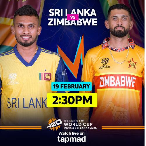 Sri Lanka vs Zimbabwe – 38th Match, 19 Feb 2026, Colombo