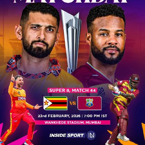 Zimbabwe vs WI – 23 Feb 2026, Mumbai