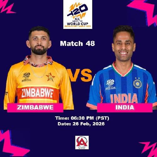IND vs ZIM – 26 Feb 2026, Chennai