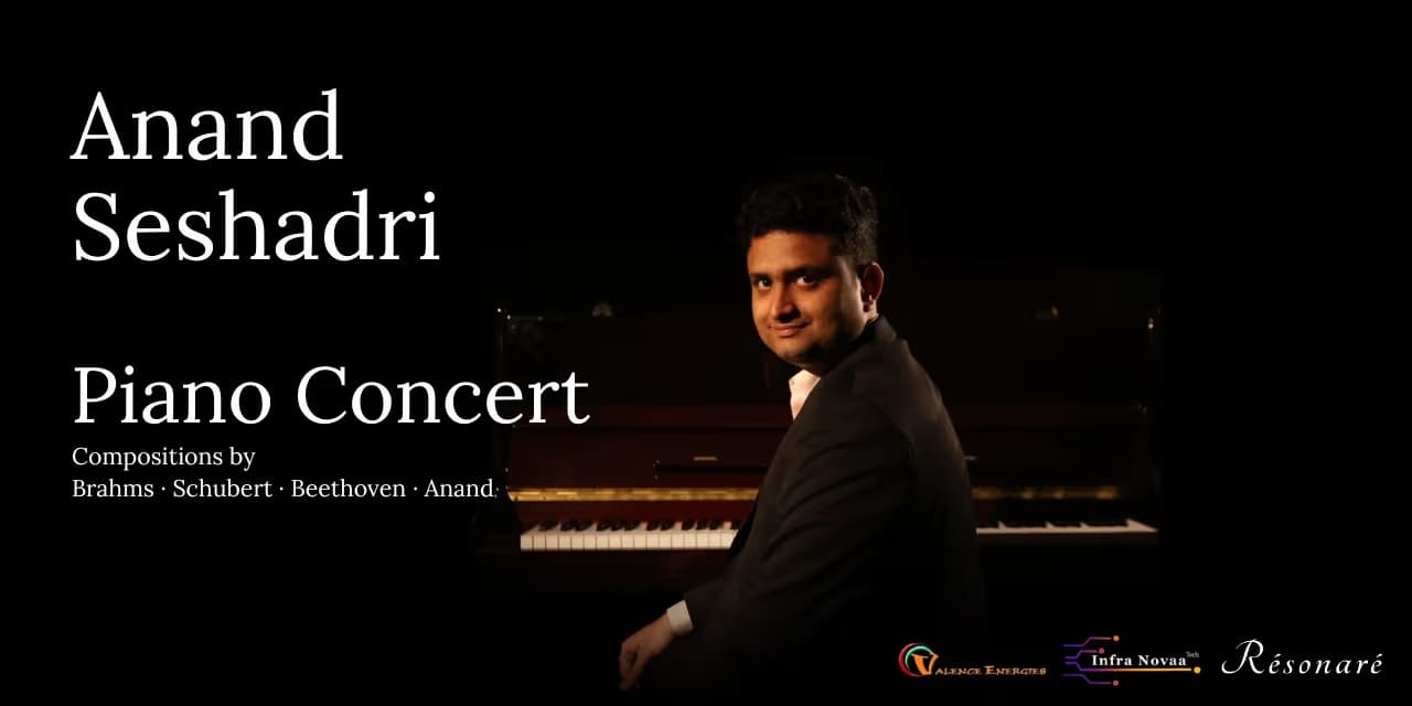 Anand Seshadri Piano Concert – 21 February 2026, Chennai