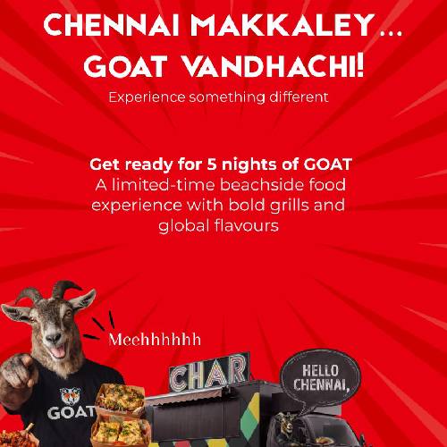 5 Nights of GOAT Chennai 18–22 March 2026