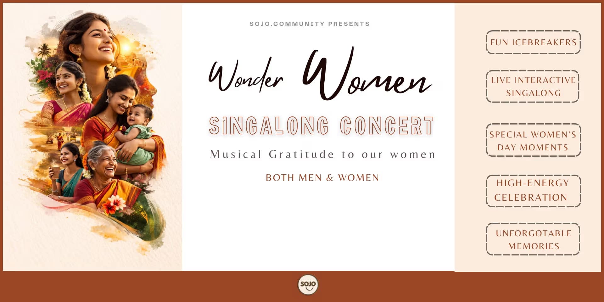 Wonder Women Singalong | 8 Mar 2026, Chennai