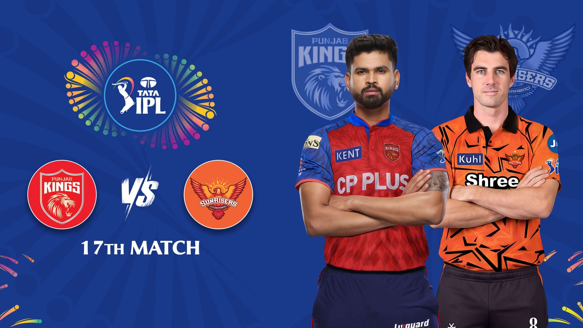 PBKS vs SRH IPL 2026 Match 17 | Apr 11 3:30 PM