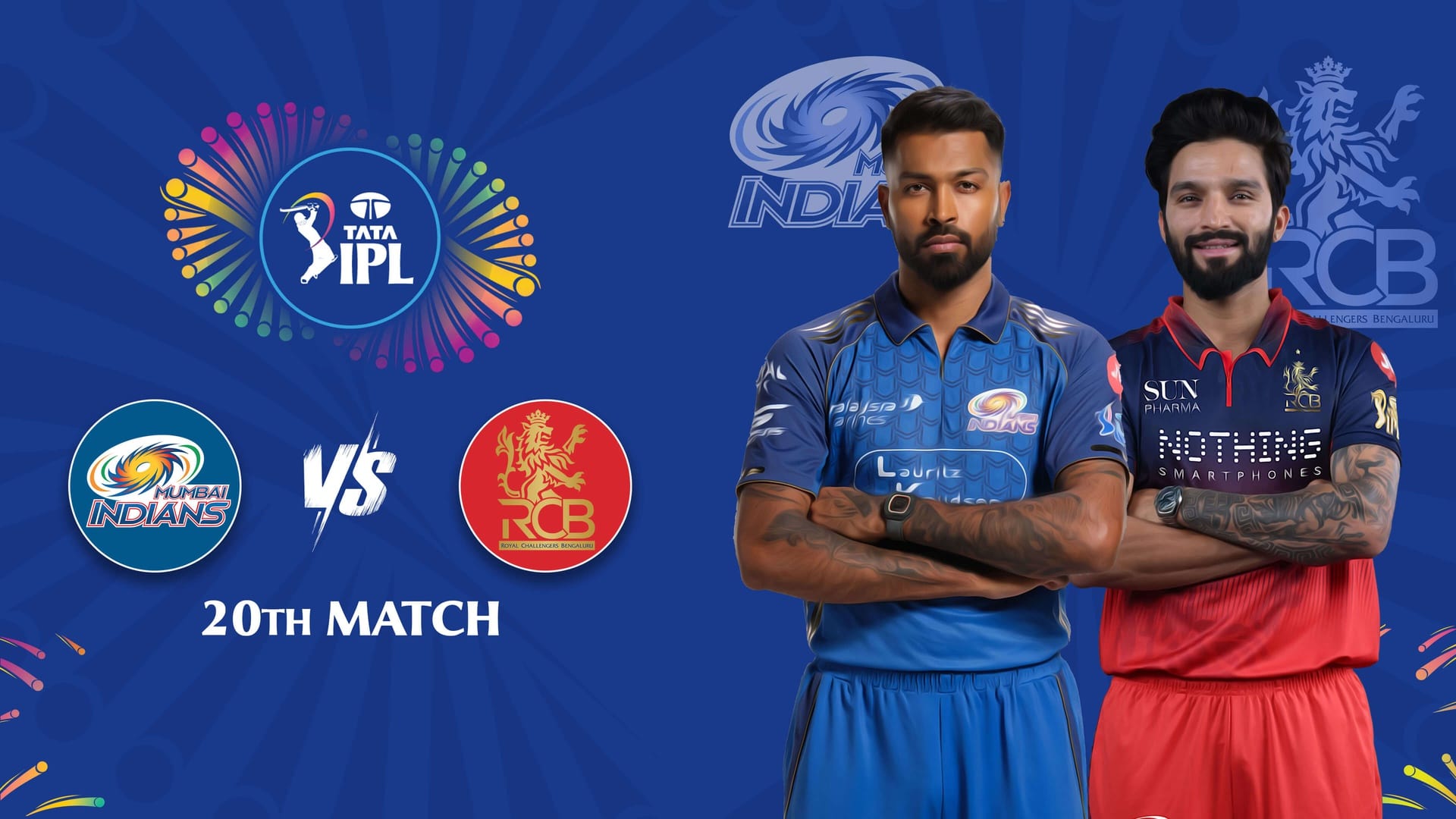 MI vs RCB IPL 2026 Match 20 | Apr 12 7:30 PM
