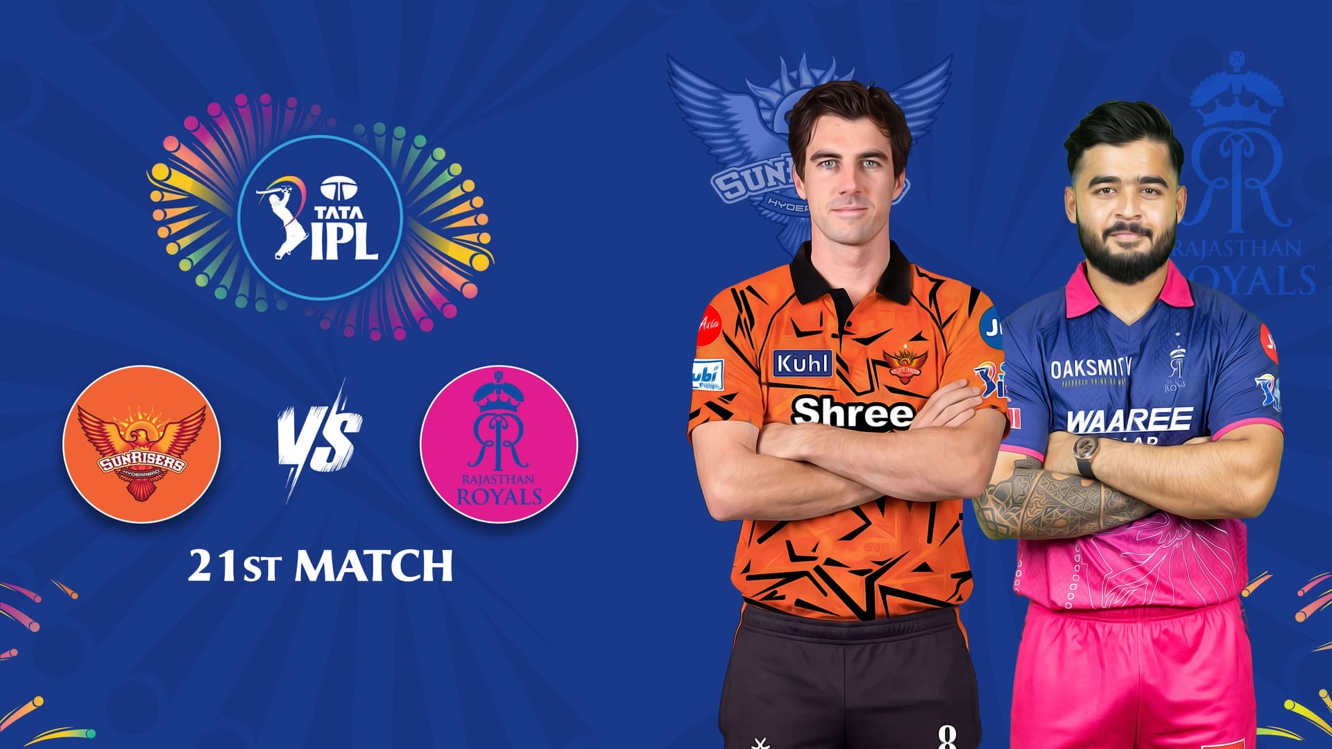 SRH vs RR IPL 2026, Match 21 – 7:30 PM Today