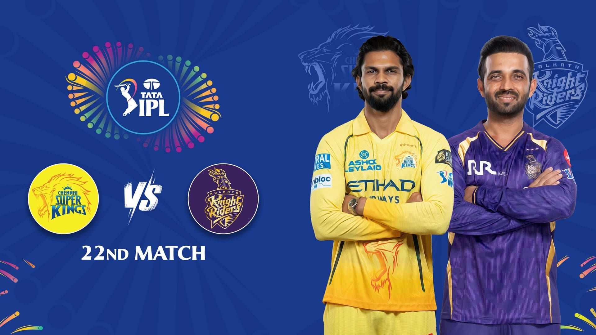 CSK vs KKR IPL 2026 Match 22 – 7:30 PM