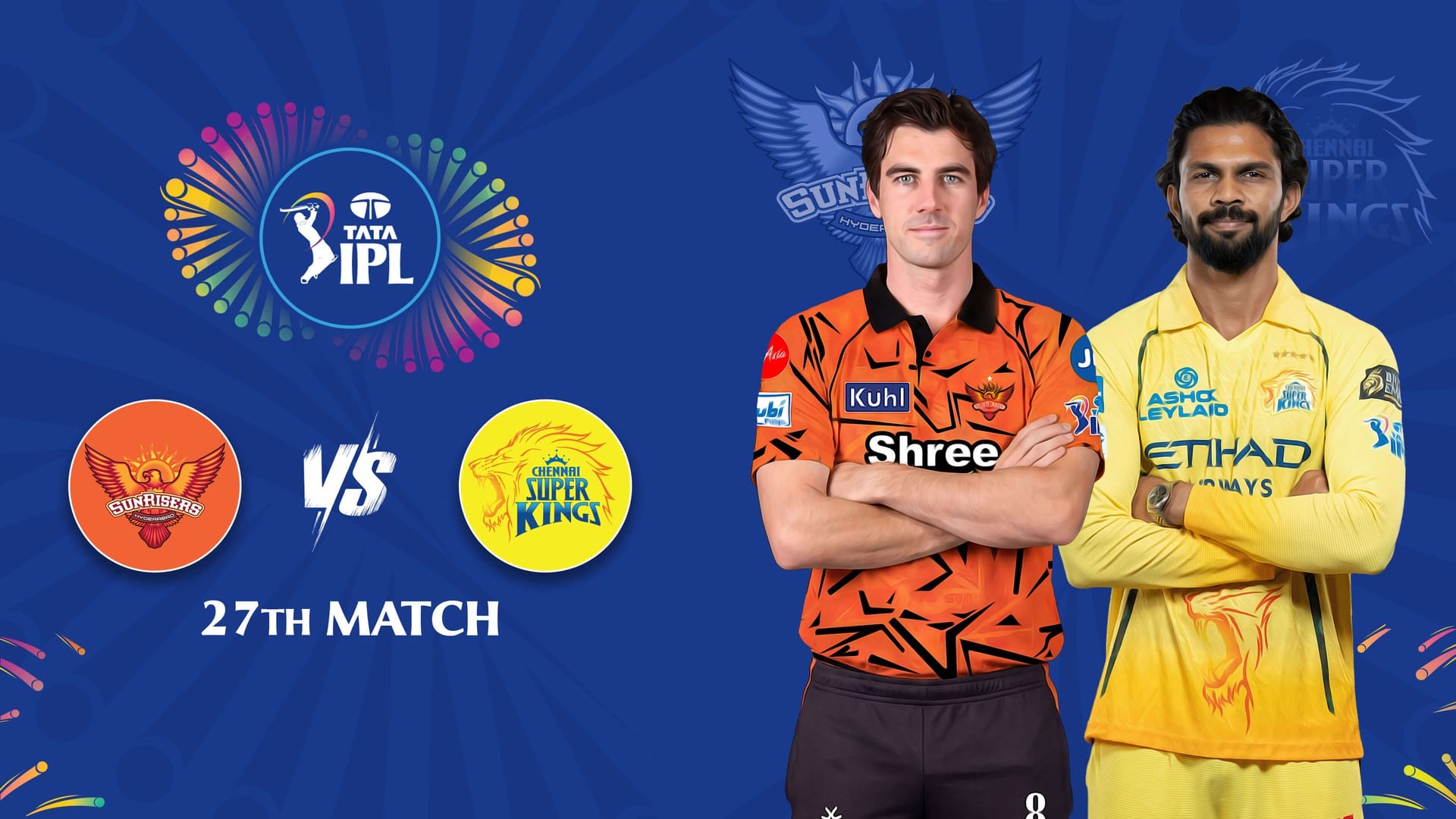 SRH vs CSK IPL 2026 – April 18, 7:30 PM
