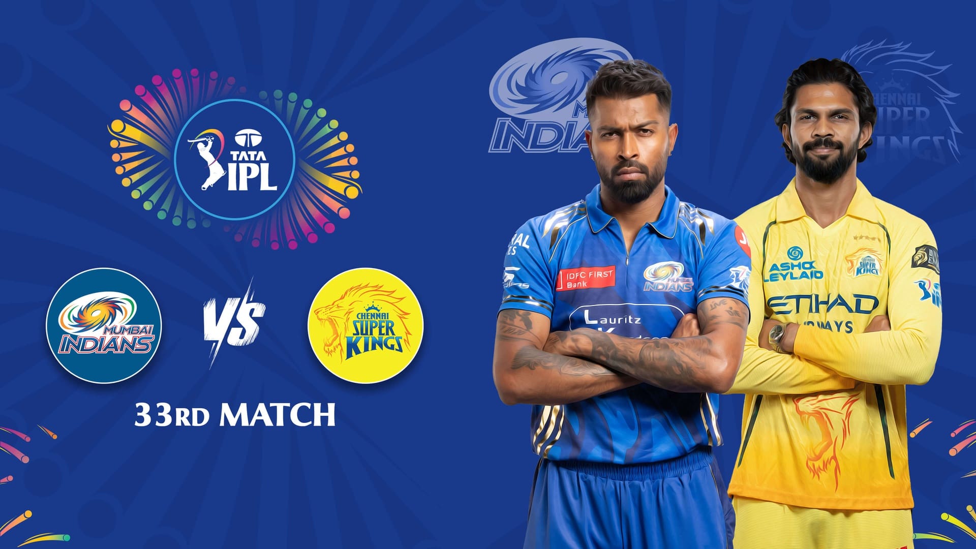MI vs CSK IPL 2026 Match 33 – April 23, 7:30 PM
