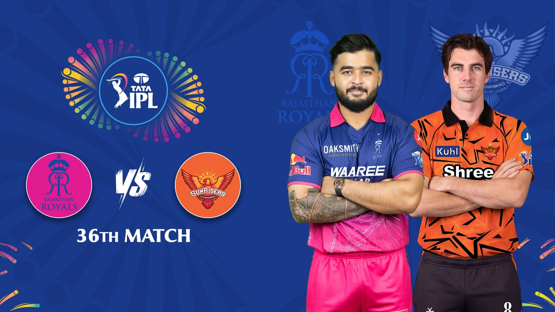 RR vs SRH IPL 2026 Match 36 | April 25, 7:30 PM