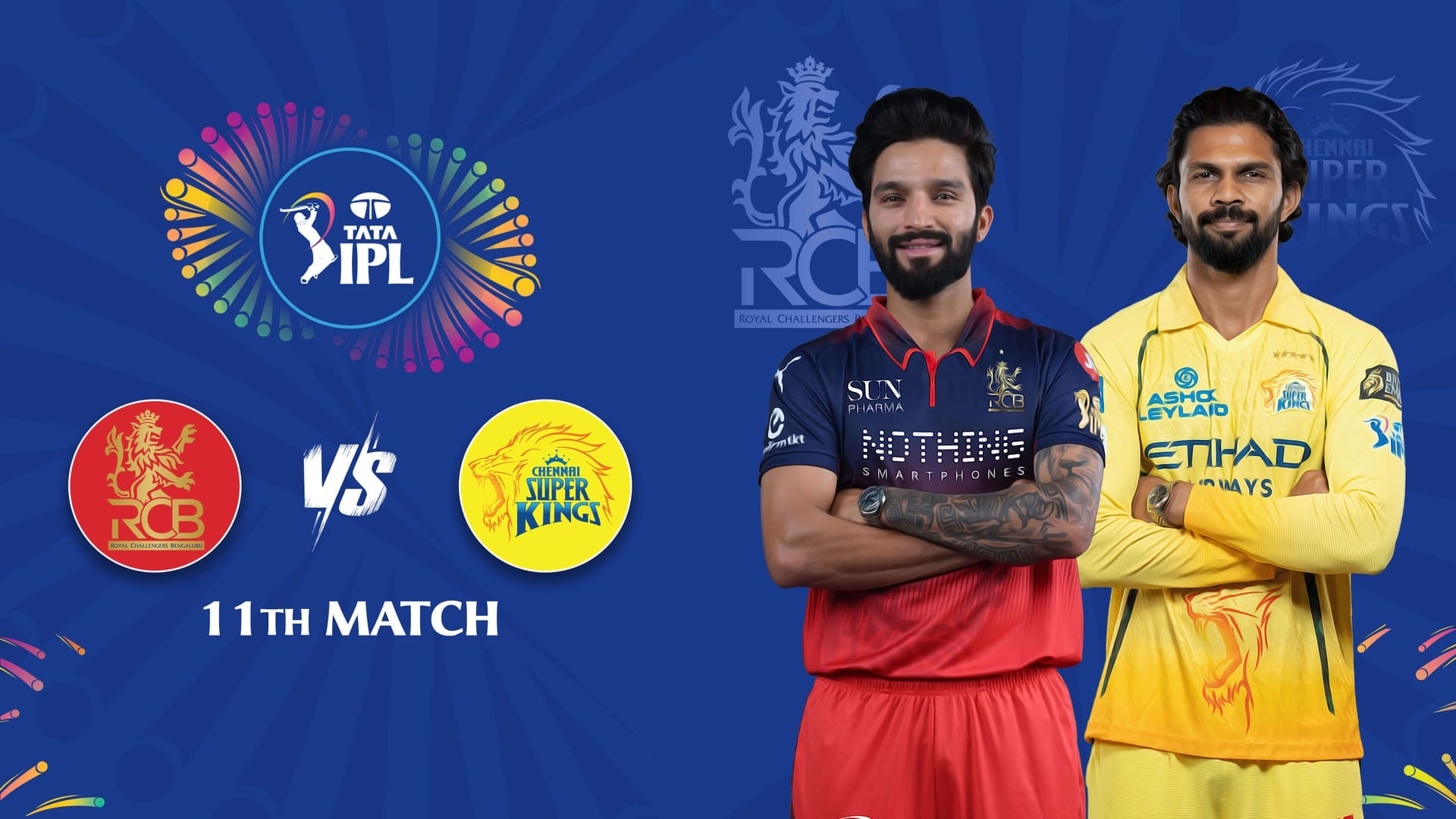 RCB vs CSK – April 5, 7:30 PM