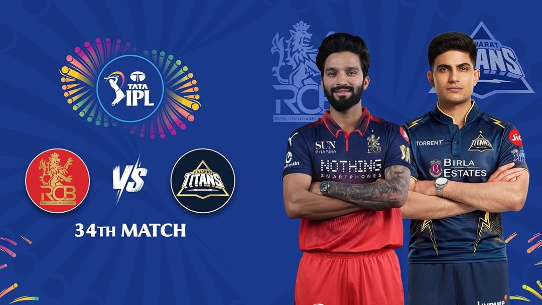 RCB vs GT IPL 2026 Match 34 – Apr 24, 7:30 PM
