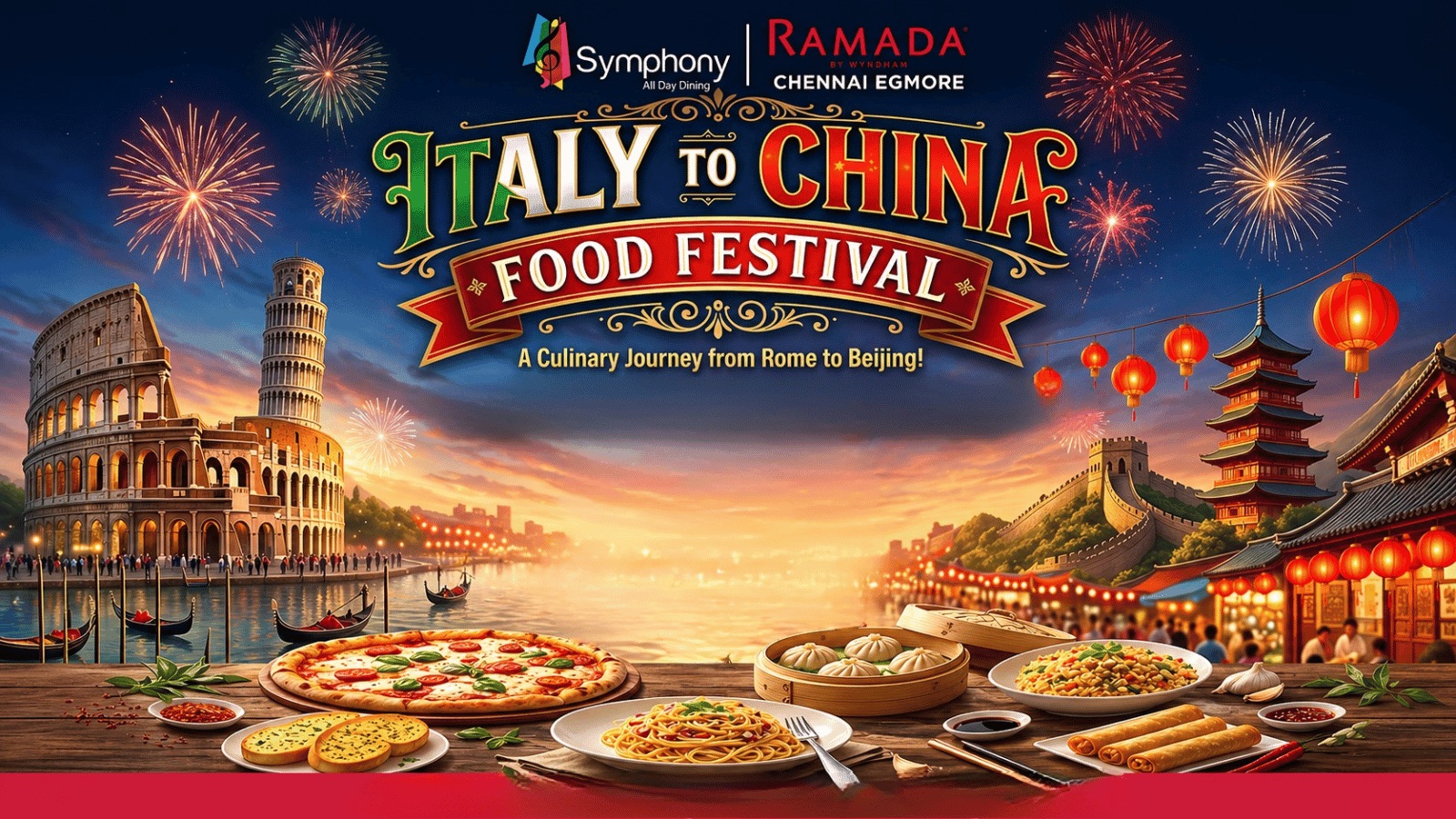 Italy to China Food Fest Apr 27–30, 2026 Chennai