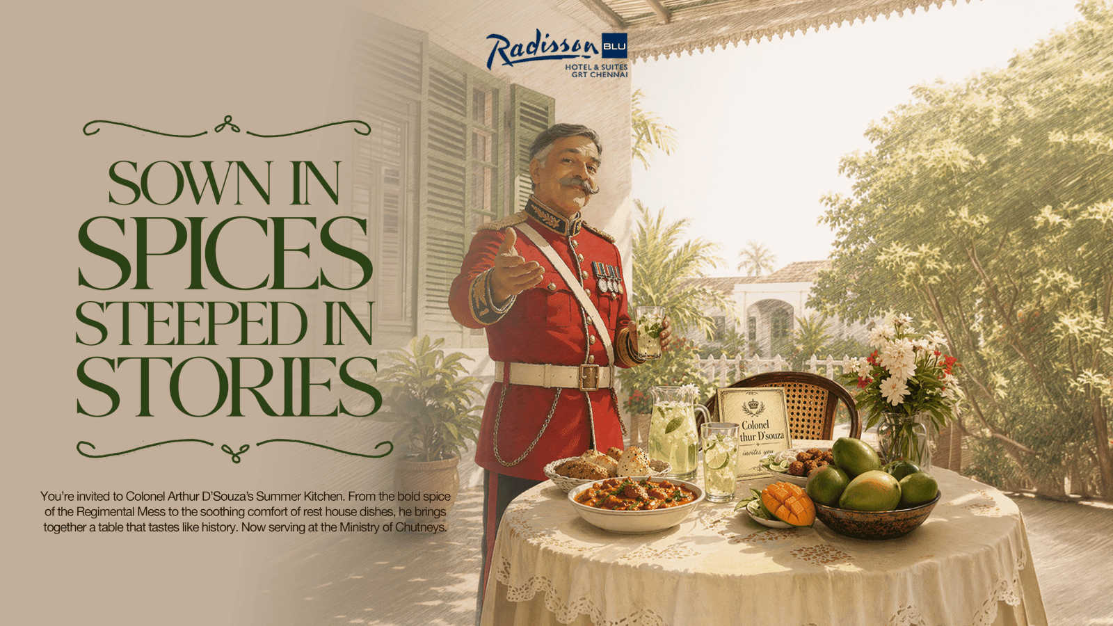 Regimental Mess Anglo-Indian Table | Daily 7:30 PM | Chennai