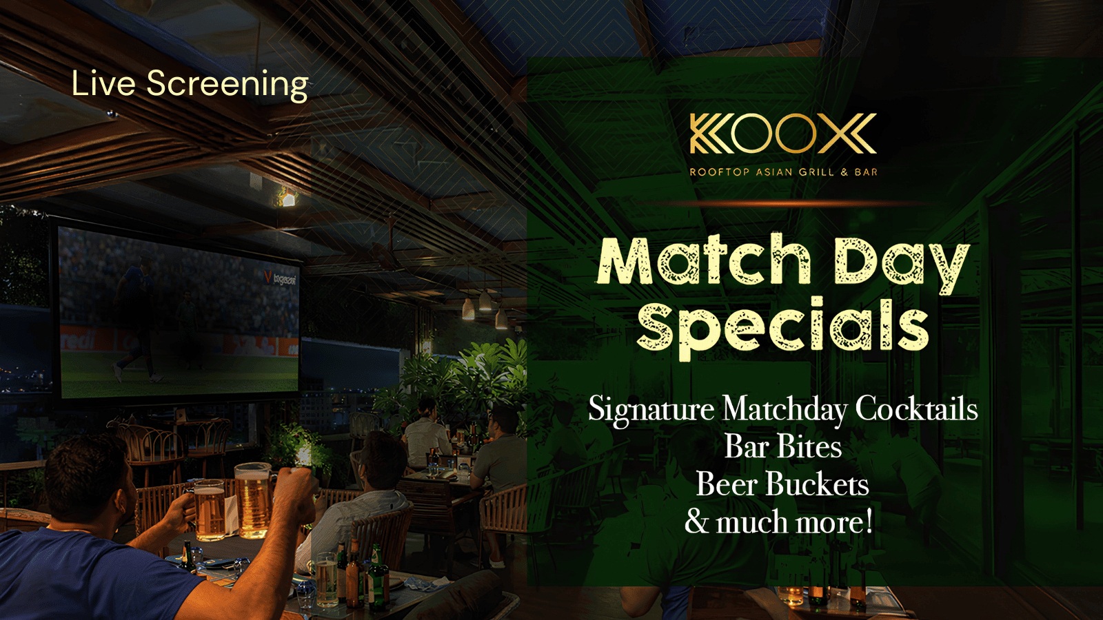 KOOX Match Night Chennai 2026 7:30PM Nandanam