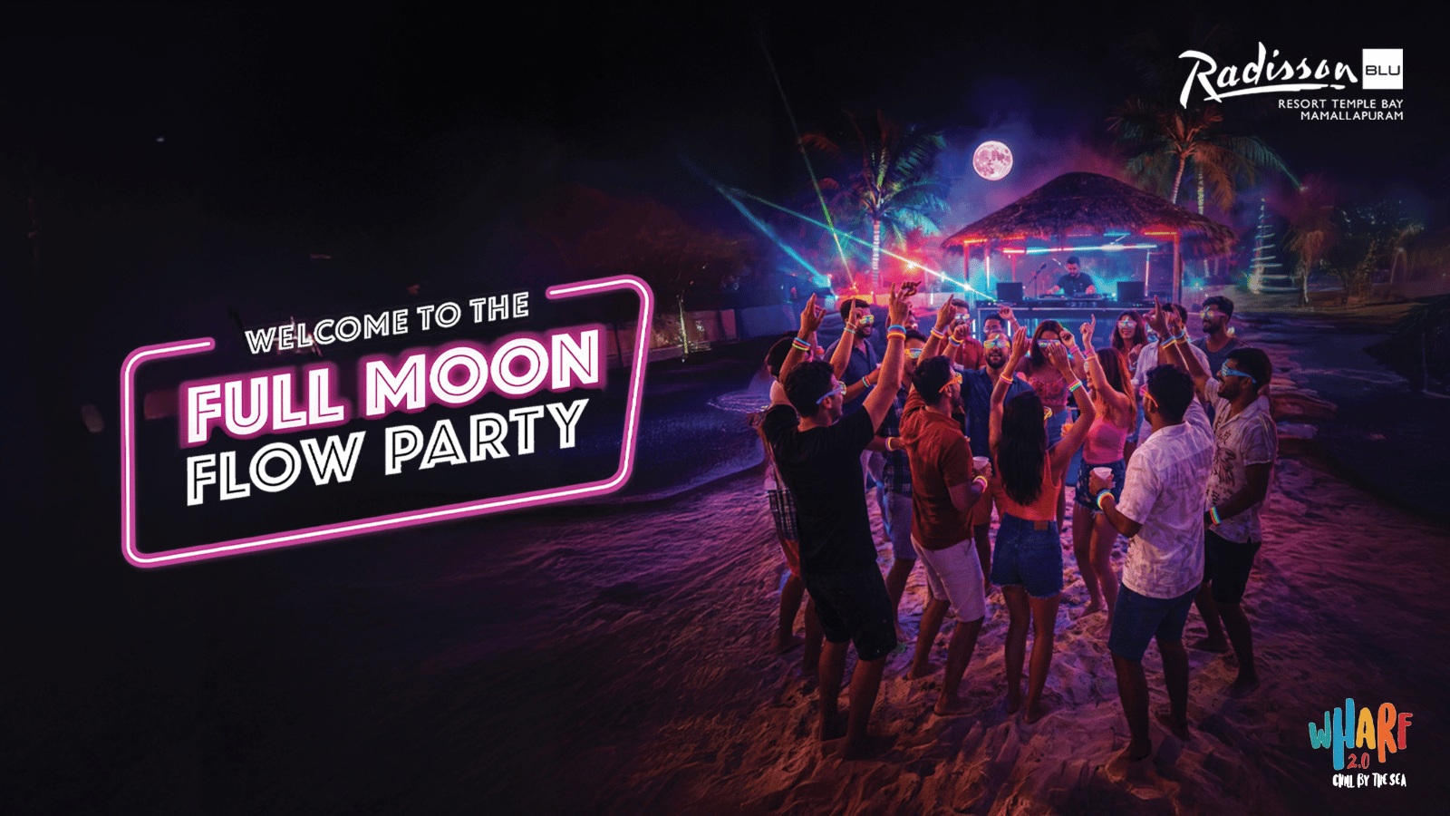 Full Moon Neon Party | Apr 4, 2026 | Mahabalipuram