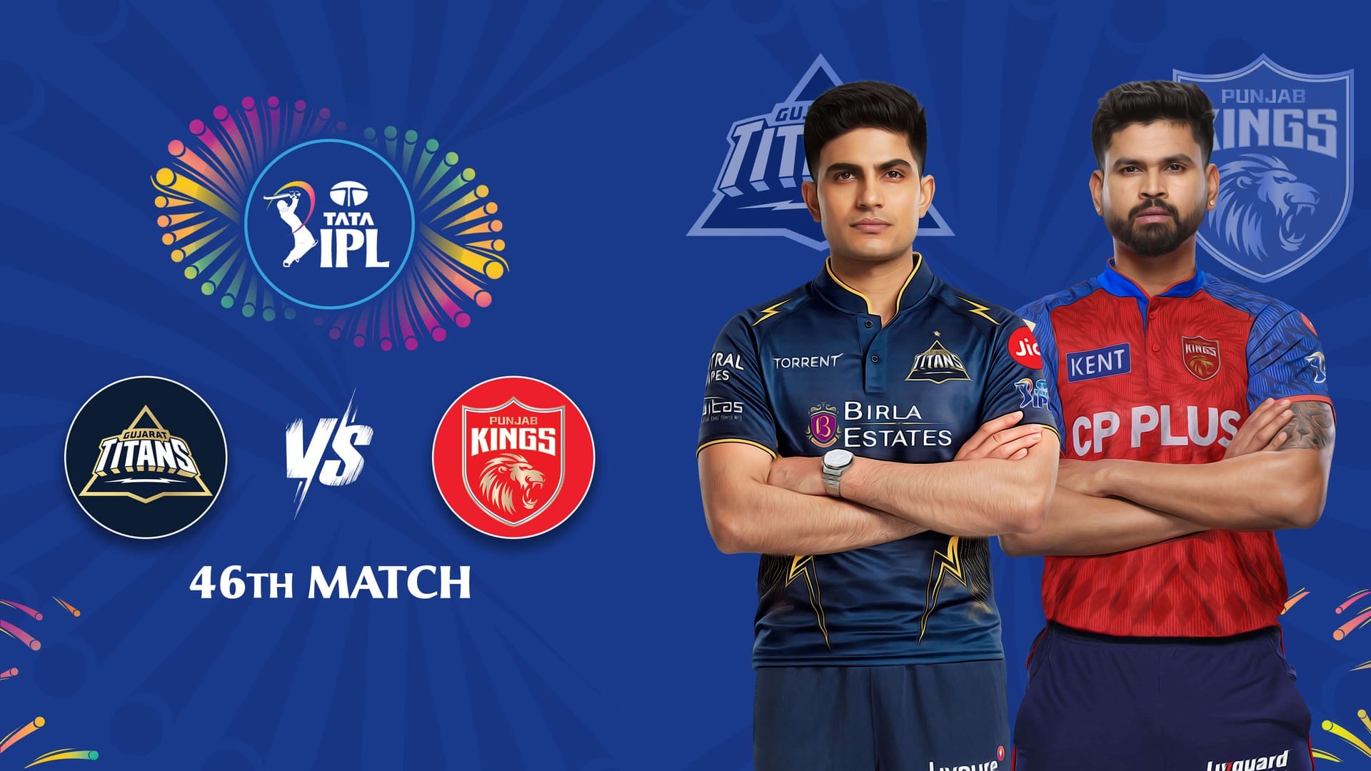 GT vs PBKS IPL 2026 Match 46 May 3, 7:30 PM