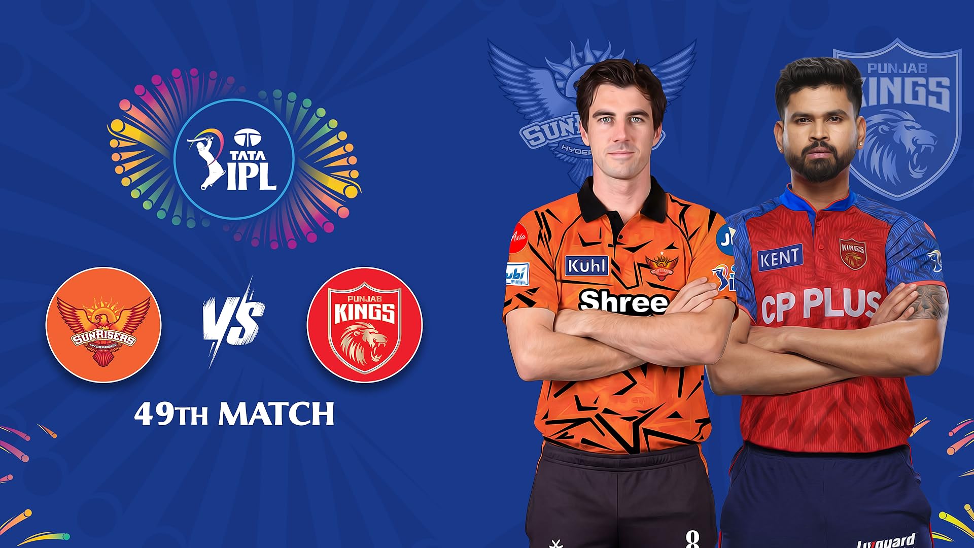 SRH vs PBKS 2026 – Match 49, May 6, 7:30 PM
