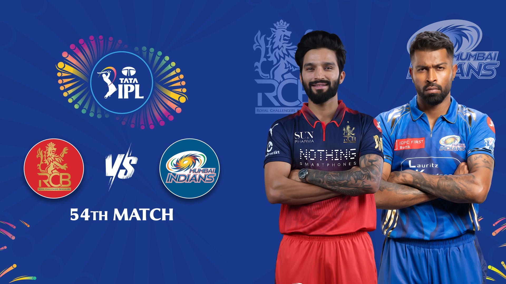 RCB vs MI Match 54 | May 10, 7:30 PM IPL 2026