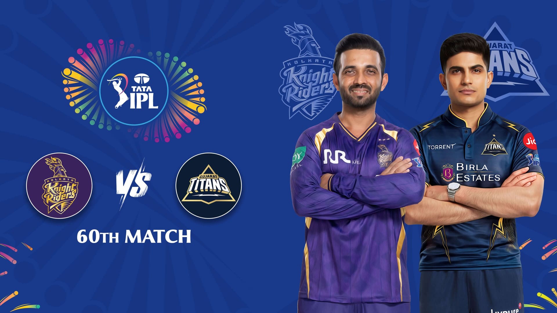 KKR vs GT, IPL 2026 Match 60 – May 16, 7:30 PM