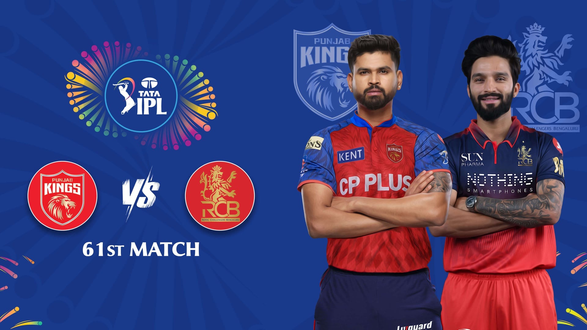 PBKS vs RCB IPL 2026, Match 61 | 17 May, 3:30 PM