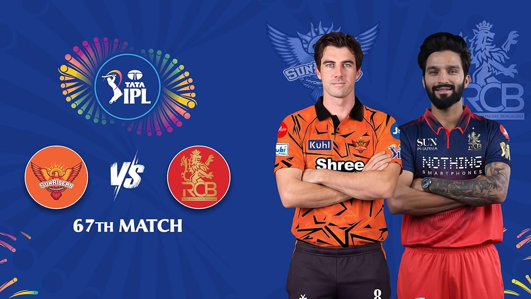 SRH vs RCB IPL 2026 Match 67 | May 22, 7:30 PM