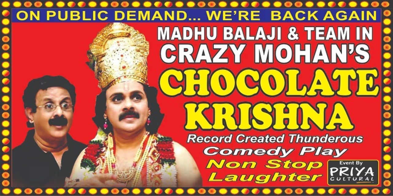 Chocolate Krishna Chennai | 31 May 2026 Egmore