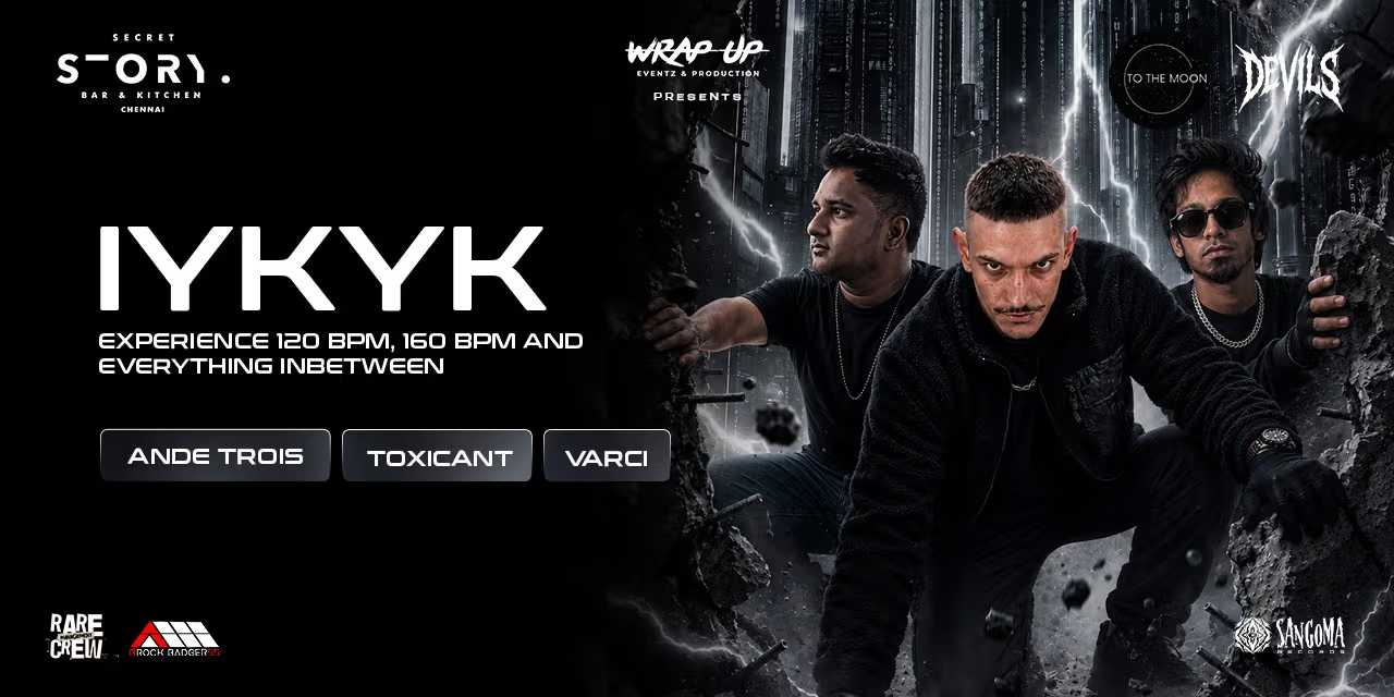 Ande Trois Live Chennai May 10 2026 EDM