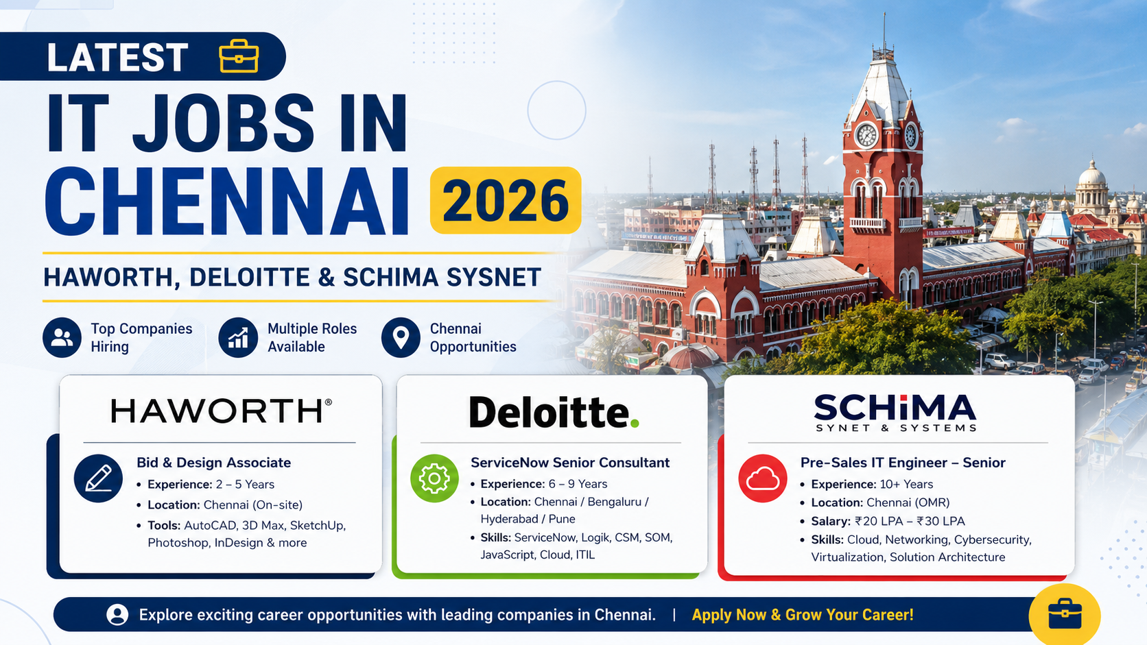 Latest IT Jobs in Chennai 2026