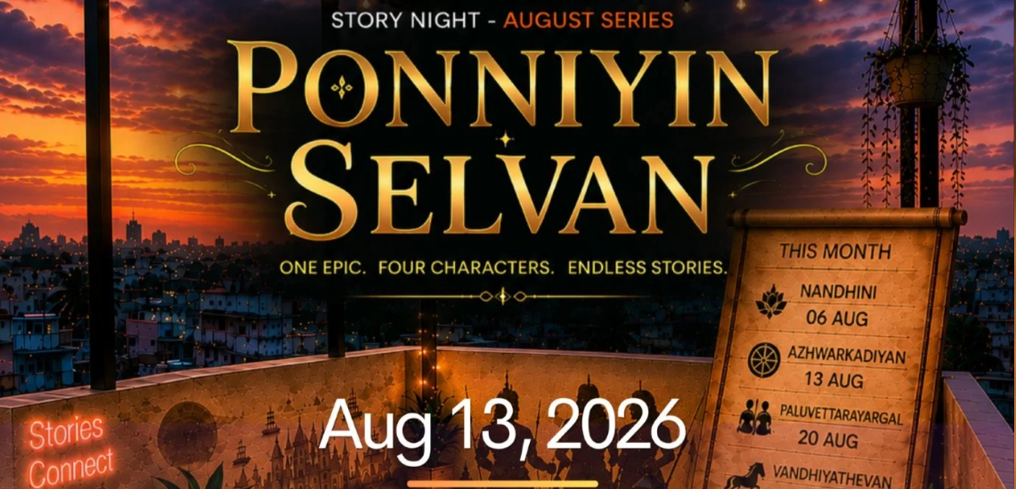 Ponniyin Selvan Azhwarkadiyan Story Night Chennai at Moondram Ulagam