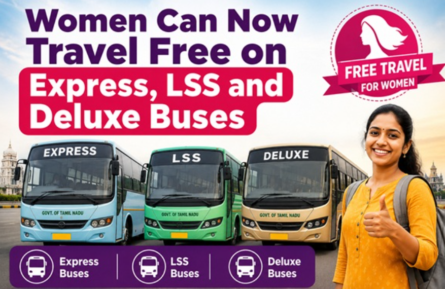 free bus travel for women in Tamil Nadu