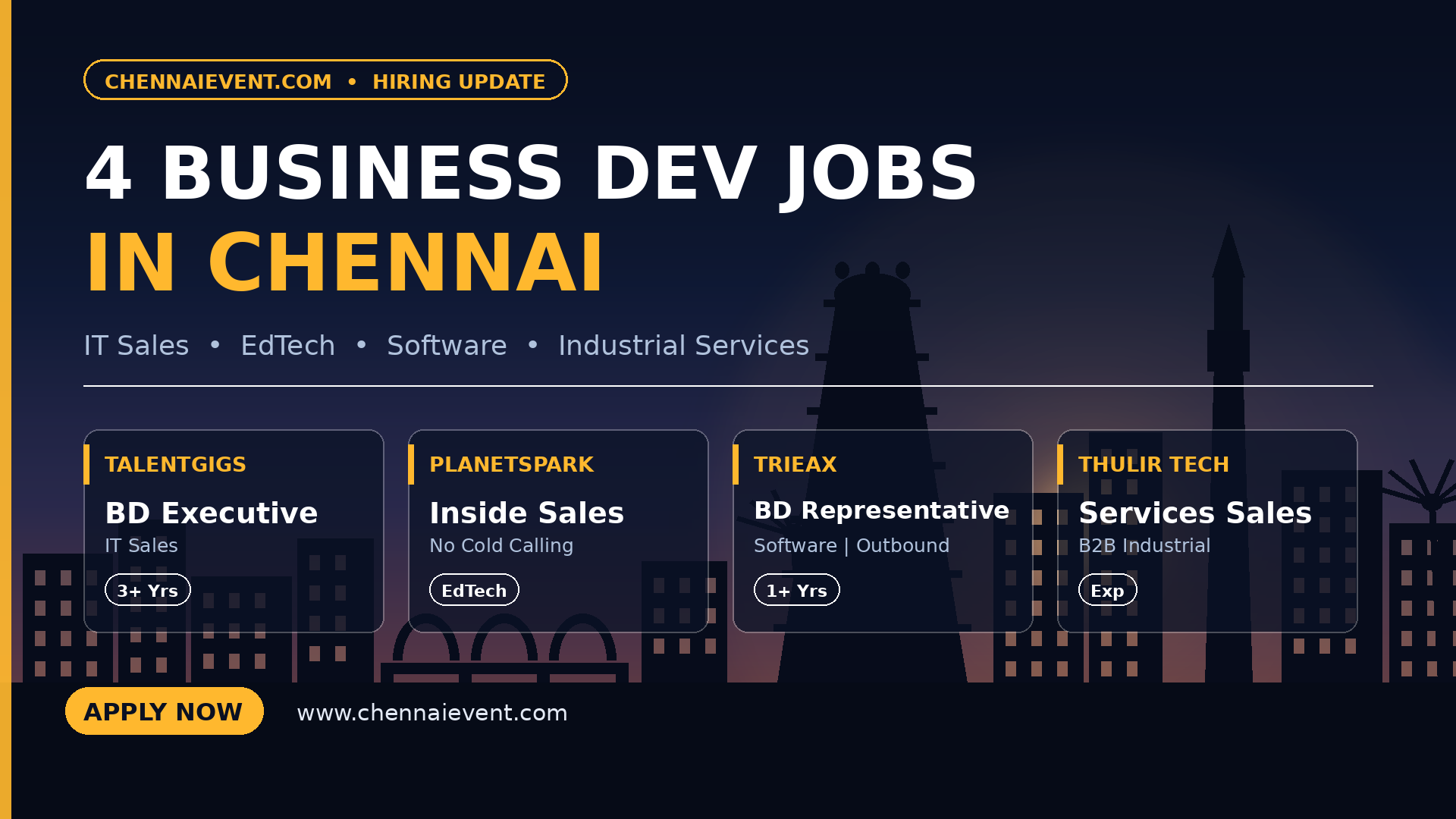 business development jobs in Chennai