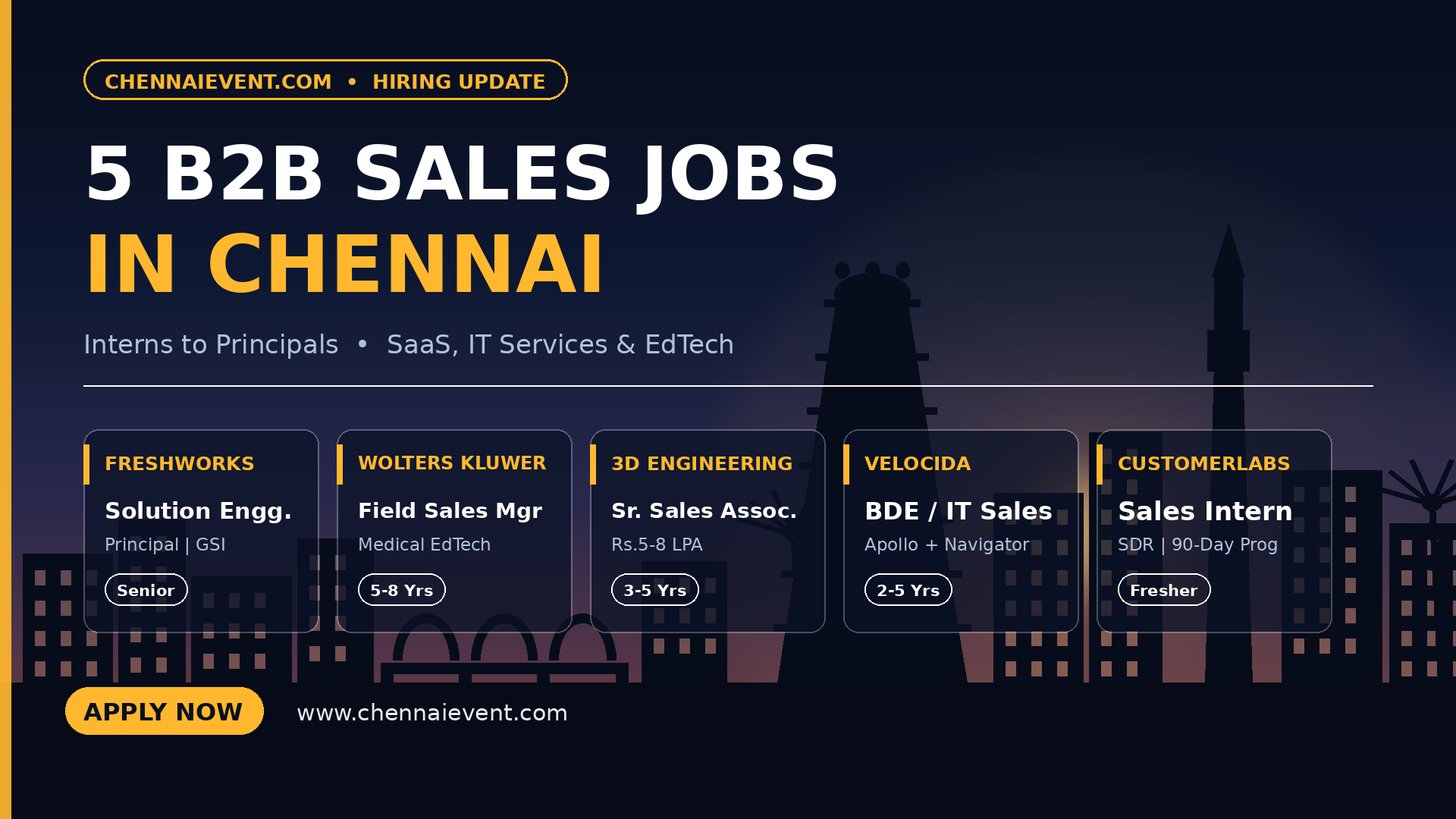sales jobs in Chennai
