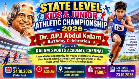 State Level Kids Athletics Avadi